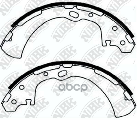 Колодки Тормозные Барабанные Nissan Navara 2.5 2002 -   Nissan Terrano 2.4 1999 - 2002  Nissan Navar NiBK арт. fn1174