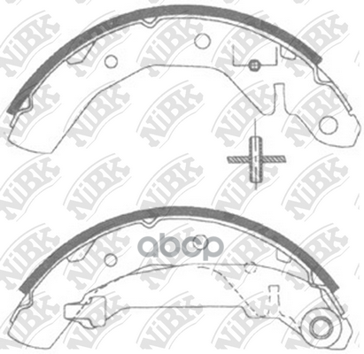Колодки тормозные барабанные DAEWOO MATIZ 2003 FN11821 NiBK арт. FN11821