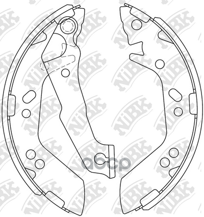 Колодки тормозные барабанные HYUNDAI ACCENT II  FN11909 NiBK арт. FN11909