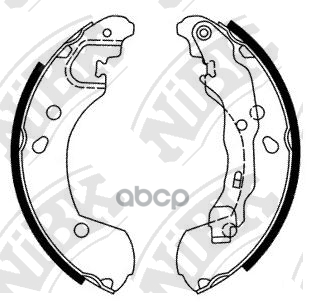 Колодки тормозные барабанные NiBK арт. FN1255