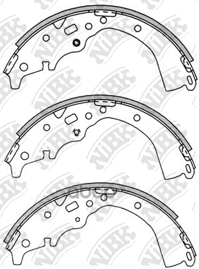 Снят С Пр-Ва Колодки Тормозные Барабанные Fn2363 NiBK арт. FN2363