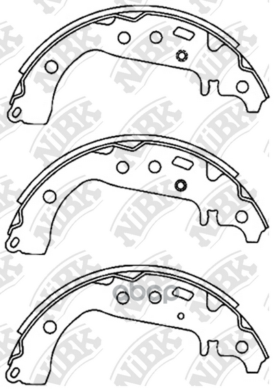 Колодки Тормозные Барабанные Fn2383 NiBK арт. FN2383