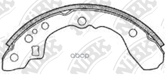 Колодки тормозные барабанные KIA RIO (DC_)  FN3347 NiBK арт. FN3347
