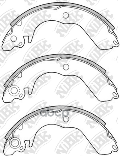 Колодки Тормозные Барабанные Fn6707 NiBK арт. FN6707