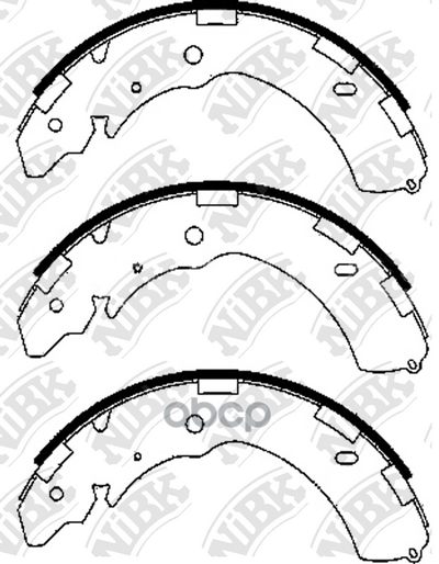 Колодки тормозные барабанные NiBK арт. FN6741
