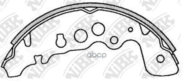Колодки тормозные барабанные SUZUKI VITARA 95-99/GRAND VITARA 98-)  FN9958 NiBK арт. FN9958