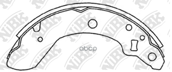 Колодки тормозные барабанные FN9967 NiBK арт. FN9967