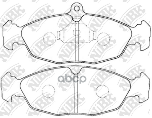 Колодки тормозные передние OPEL ASTRA F/DAEWOO NEXIA/CHEVROLET LANOS 1.4/1.5 97 PN0021 NiBK арт. PN0021