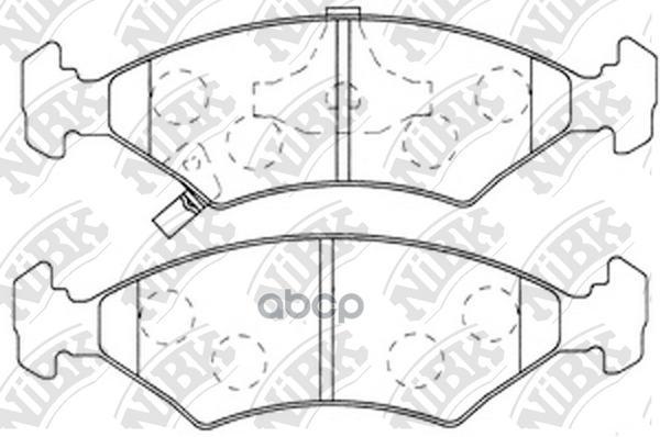 Колодки тормозные дисковые KIA SEPHIA/SHUMA 1.5-1.8 95-  PN0051 NiBK арт. PN0051