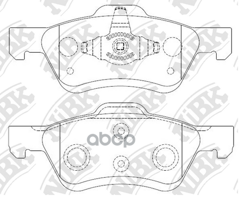 Колодки тормозные дисковые FORD ESCAPE 2.3 2004 -   FORD ESCAPE 3.0 2001 -   MAZDA TRIBUTE 3.0 2000 NiBK арт. pn0071