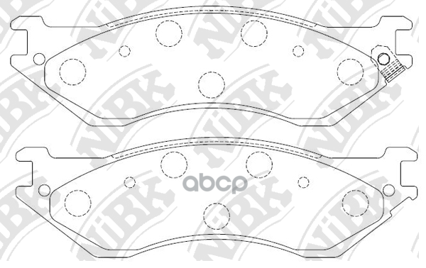 Колодки тормозные дисковые NiBK арт. PN0079
