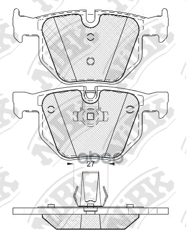 Колодки тормозные дисковые BMW 5 2.5 2005 - 2010  BMW 5 2.5 2003 - 2010  BMW 5 2.5 2004 - 2010 NiBK арт. pn0093