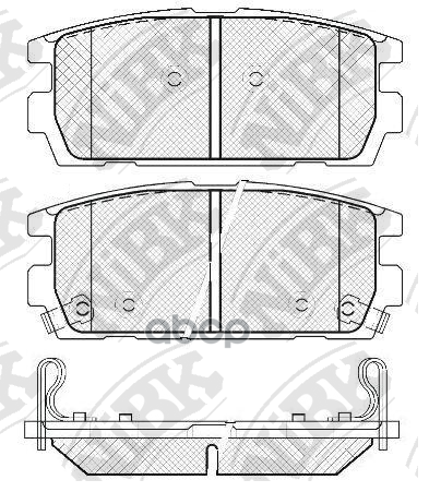 Колодки тормозные дисковые зад NiBK арт. PN0098