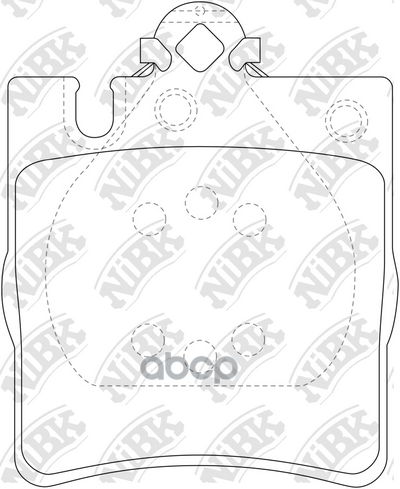 Колодки задние NIBK PN0126 NiBK арт. PN0126