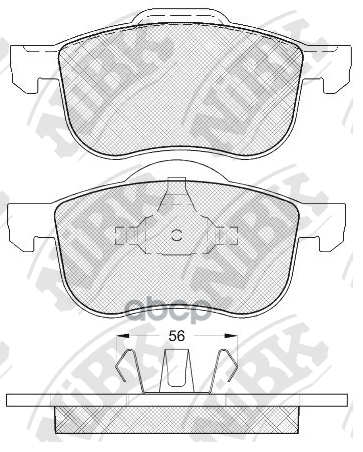 Колодки передние (VOLVO S60/S70/S80/V70/XC70 00-) PN0137 NiBK арт. PN0137