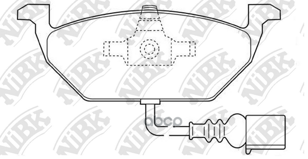 Колодки тормозные дисковые перед NiBK арт. PN0148W
