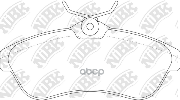 Колодки тормозные дисковые CITROEN C3 1.4 2003 -   CITROEN C3 1.4 2005 -   CITROEN C2 1.4 2003 - NiBK арт. pn0206