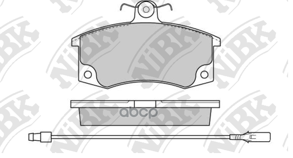 Колодки тормозные дисковые перед NiBK арт. PN0223W