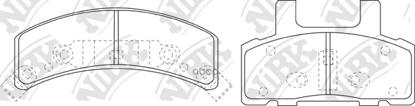 Колодки Тормозные Дисковые Chevrolet Astro 4.3 1994 - 2005  Cadillac Escalade 5.7 1998 - 2006 NiBK арт. pn0308