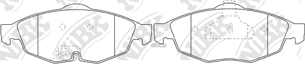 Колодки тормозные дисковые CHRYSLER SEBRING 2.4 2001 - 2007  CHRYSLER SEBRING 2.7 2001 - 2007  CHRYS NiBK арт. pn0320