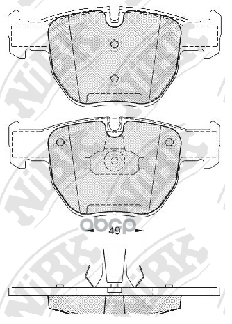 Колодки Тормозные Дисковые Land Rover Range Rover 4.2 2005 - 2012  Land Rover Range Rover 3.6 2006 - NiBK арт. pn0334