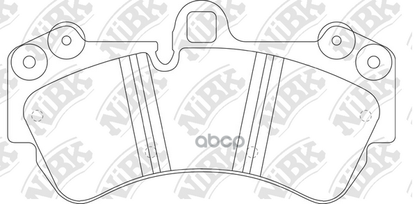 Колодки передние NIBK PN0345W NiBK арт. PN0345W
