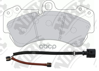 Колодки тормозные дисковые перед NiBK арт. PN0346W