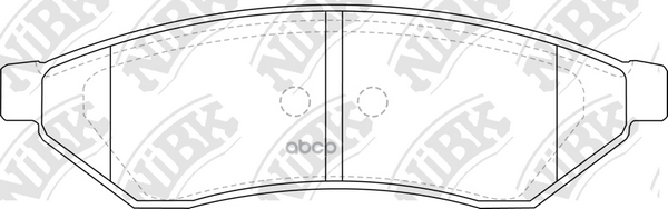 Колодки тормозные дисковые NiBK арт. PN0375