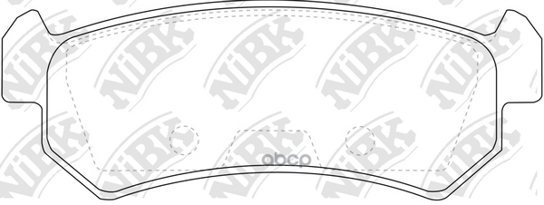 Колодки тормозные CHEVROLET LACETTI 03-06/DAEWOO NUBIRA задние PN0376 NiBK арт. PN0376