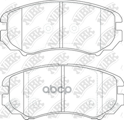 Колодки передние (HYUNDAI SONATA V, TUCSON (JM), KIA SOUL (AM)) PN0377 NiBK арт. PN0377