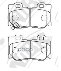 Колодки тормозные дисковые INFINITI FX35/45/50 S51 08-, G37 36 09- PN0396 NiBK арт. PN0396