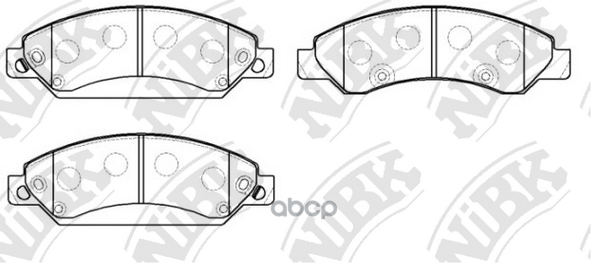 Колодки тормозные дисковые CHEVROLET TAHOE 2007-2013 PN0400 NiBK арт. PN0400