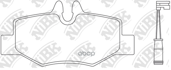 Колодки тормозные дисковые NiBK арт. pn0407w