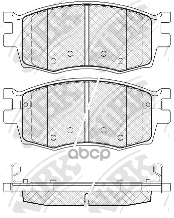Колодки тормозные дисковые перед NiBK арт. PN0435