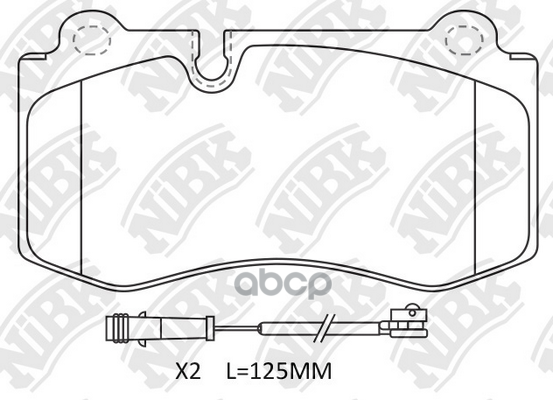 Колодки тормозные дисковые NiBK арт. PN0453W