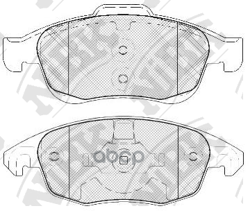 Колодки тормозные дисковые CITROEN C4 2011 PN0471 NiBK арт. PN0471