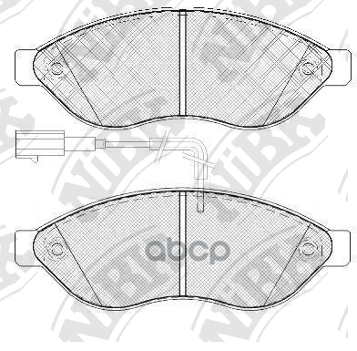 Колодки тормозные дисковые перед NiBK арт. PN0474W