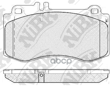 Колодки тормозные дисковые NiBK арт. PN0491