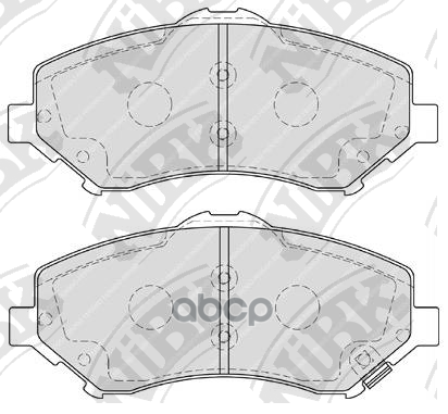 Колодки тормозные дисковые JEEP COMPASS 2.4 2006 -   JEEP WRANGLER 3.6 2011 -   JEEP WRANGLER 2.8 20 NiBK арт. pn0496