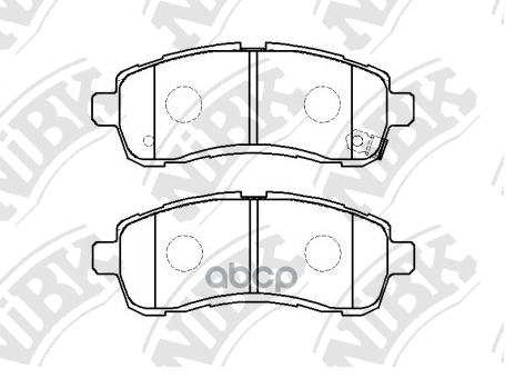 Колодки Тормозные Дисковые Передн. Mazda Demio 1.3/1.5L De3as/De3fs/Dy5fs 07- NiBK арт. pn0544