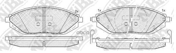 Колодки тормозные дисковые NiBK арт. PN0570