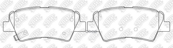 Колодки тормозные дисковые зад NiBK арт. PN0591