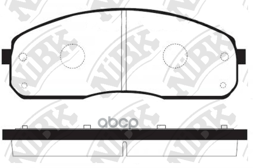 Колодки тормозные дисковые передн. KIA Bongo/Bongo III 2.9L 07-  K2700 2.7L 07- NiBK арт. pn0600