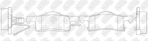 Колодки тормозные дисковые LINCOLN Navigator (97-03) NiBK арт. pn0620