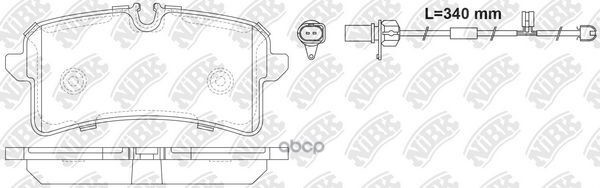 Комплект Тормозных Колодок | Зад | NiBK арт. PN0719W