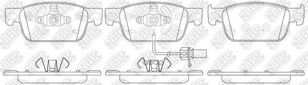 Колодки передние AUDI A4(B9) 2015-> NIBK PN0732W NiBK арт. PN0732W