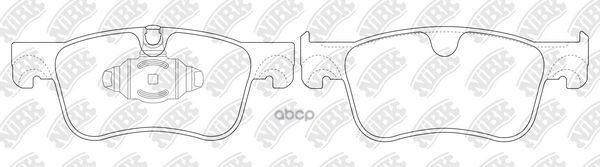 Колодки тормозные дисковые перед NiBK арт. PN0734