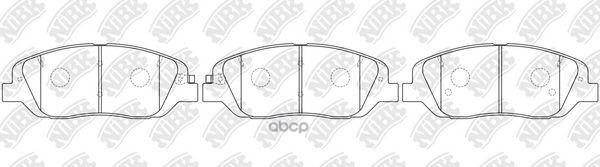 Колодка тормозная диск. PN0789 NiBK арт. PN0789