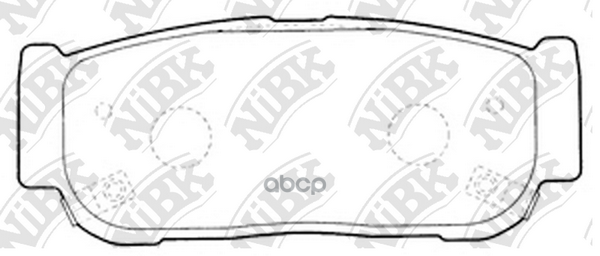 Колодки тормозные дисковые NiBK арт. PN0797