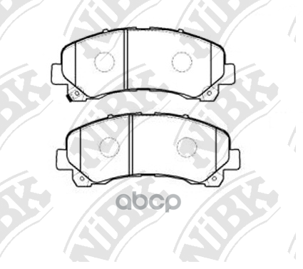 Колодки тормозные дисковые CH TRAILBLAZER 2.8 2012 PN0822 NiBK арт. PN0822